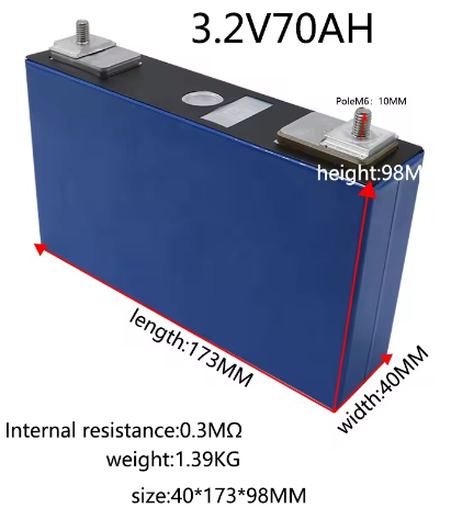 3.2v 3.6v 3.7v Lifepo4 Yinlong Lto Pouch 70ah Cell Li-ion 2000 Times for Car Battery Lipo4 24v 70ah