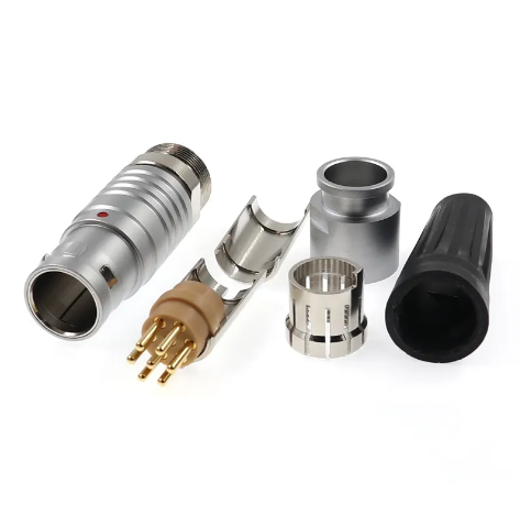 High quality push pull metal shell 4pin 5 pin connector for round 1B connector FGG EGG