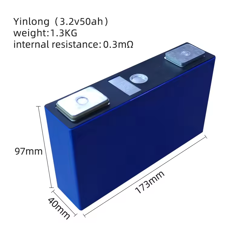 Rechargeable prismatic for solar system lifep04 car battery cell yinlong lfp 3.2v 50ah lithium ion batteries lifepo4