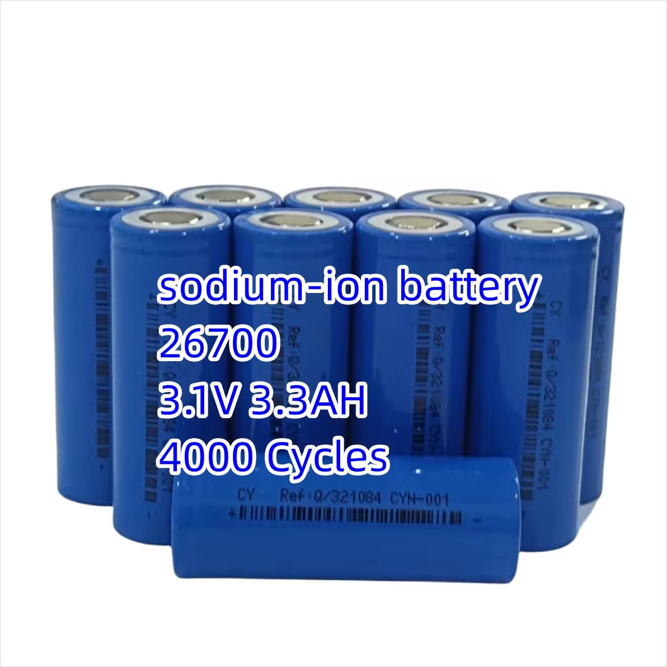26700 sodium-ion battery 3300mAh 3.1V cells 4000 times cycles sodium battery sodium ion battery 3.3AH