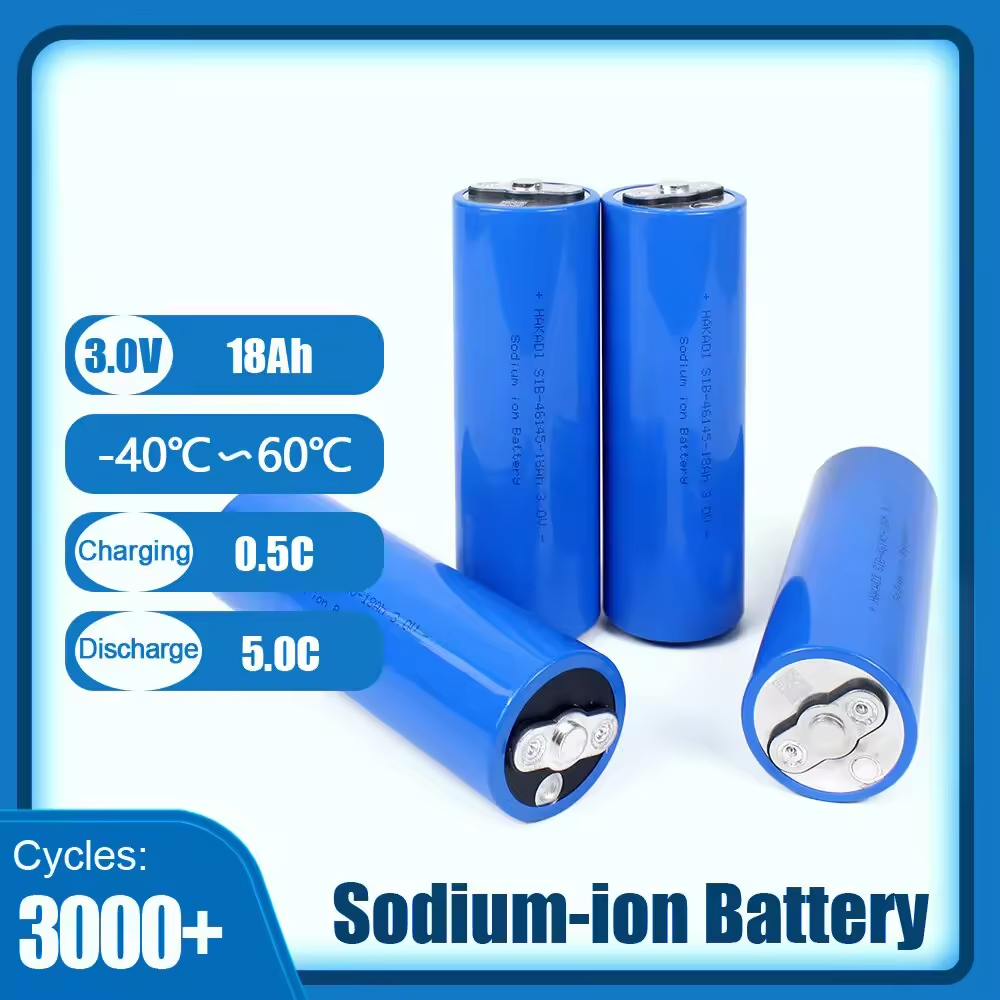 Rechargeable Sodium-ion Cell 46150 3.0 V 18Ah SIB For E-bike RV EV Working in Low Temperature Battery -30~60 Degrees