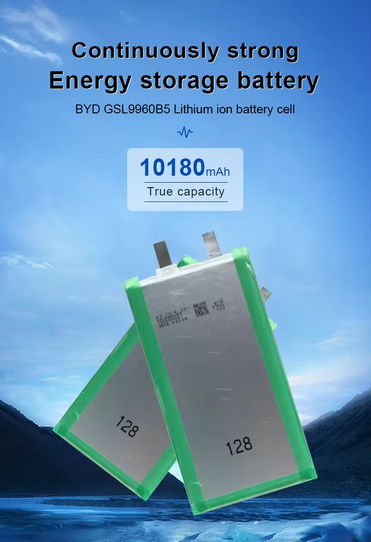 BYD Original New Battery NCM Cell GSL9960B5 3.7V 10Ah Lithium Ion Batteries For AR/VR
