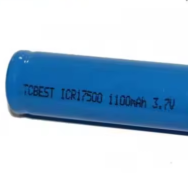 ICR17500 Lithium Ion Rechargeable Battery 3.7V 1100mah for electronic toys,Flashlight, wireless microphone, remote control