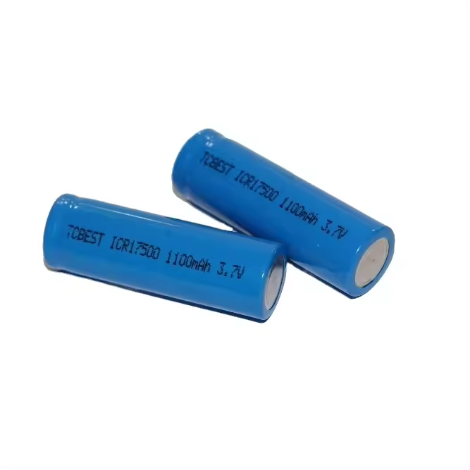 ICR17500 Lithium Ion Rechargeable Battery 3.7V 1100mah for electronic toys,Flashlight, wireless microphone, remote control