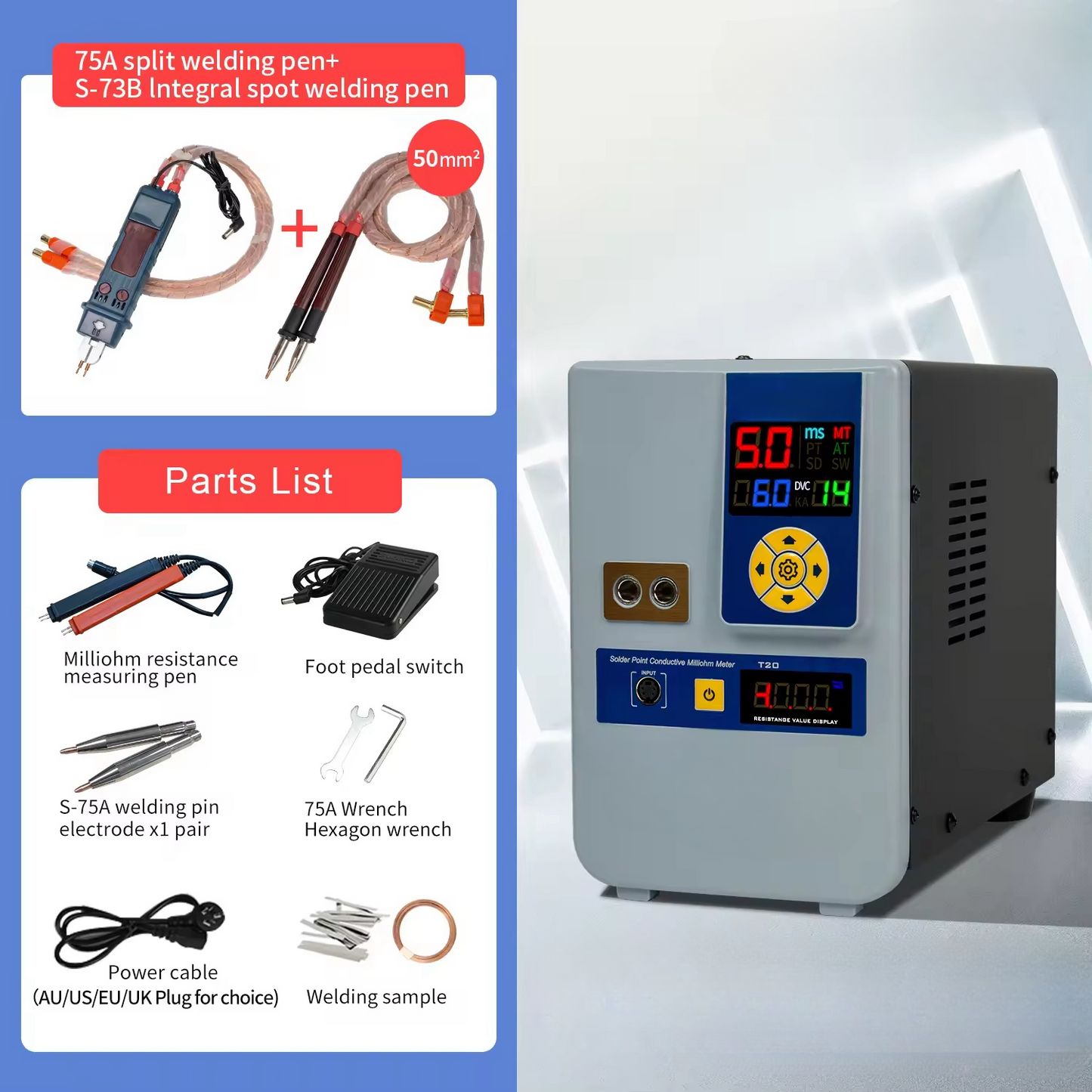 Wholesale 42KW 7000A High Power Portable Capacitor Storage Battery Spot Welding Machine for 18650 Lithium LFP Battery