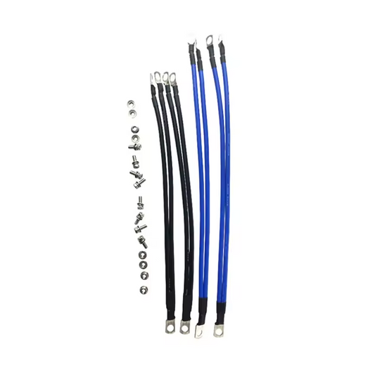 BMS 1set Silicon Wire 8AWG Heatproof Soft Silicone Silica Gel Wire Cable with Copper Nose for BMS battery protetcion board