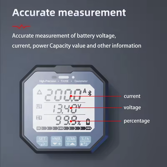 Wholesale 8-120V350A LCD electrical instruments Bluetooth Battery monitor Charge discharge battery level Capacity Indicator tester