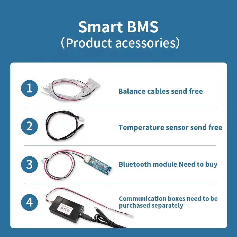 Wholesale Automized Identify 8S-21S smart lithium battery bms 100a 150a 200a UART/BT/RS485/CAN/LCD display lifepo4 16s 48v smart bms