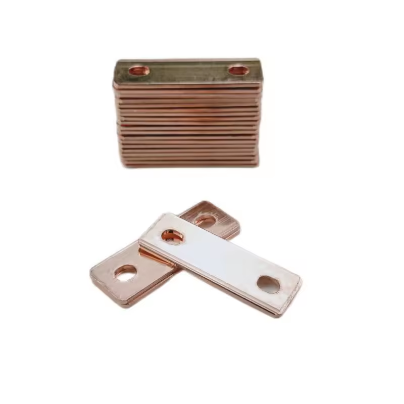 57*20*2mm red copper busbar prismatic battery connection aluminum sheet battery connector 2mm thickness aluminum busbar