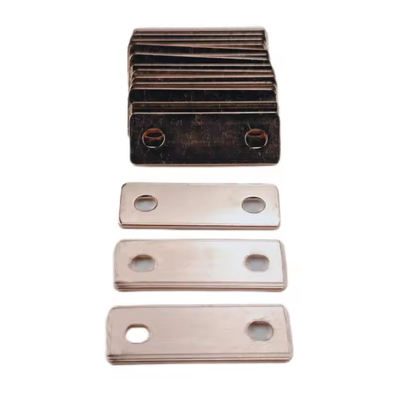 57*20*2mm red copper busbar prismatic battery connection aluminum sheet battery connector 2mm thickness aluminum busbar