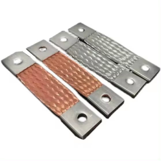 Braided Copper foil soft Busbar 21700 nickel Plated copper connecting plate 200ah 280ah prismatic battery collector plate DDP