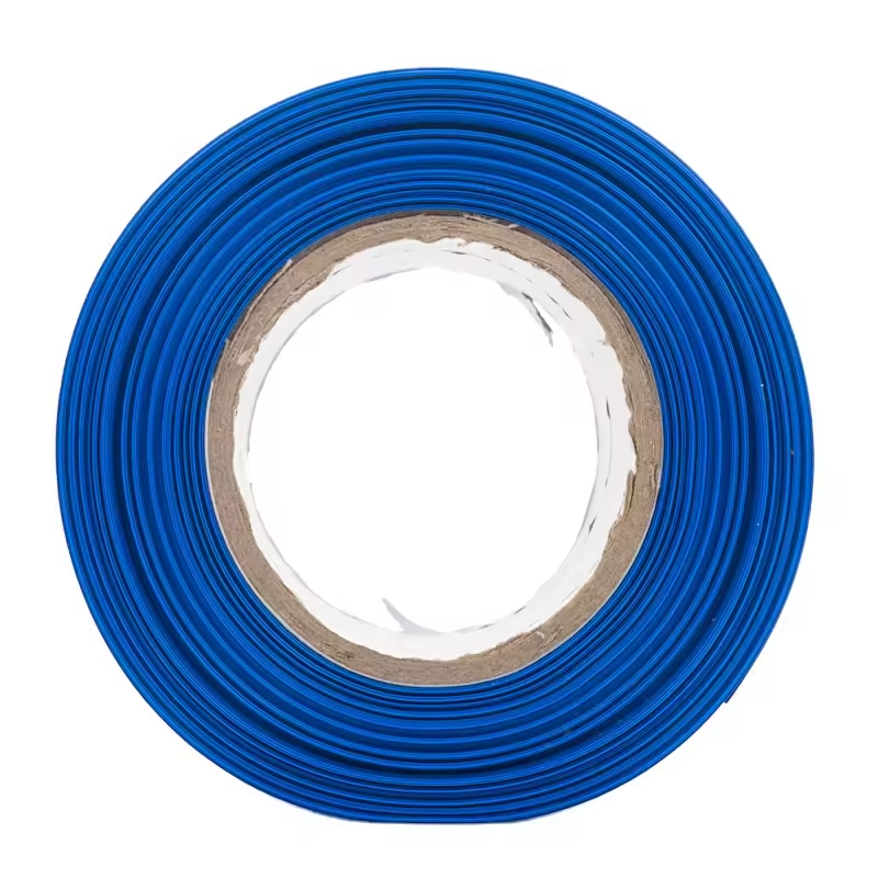 factory outlet 30mm~400mm blue color PVC heat shrink tube for 18650 21700 32650 battery PVC heat shrink wrap sleeve 65mm 100mm