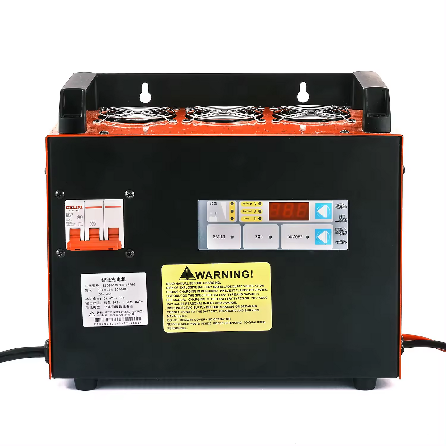 Lithium Battery Charger 3 Phase industrial 48 Volt 80A 100A Forklift lead acid lithium Battery Charger