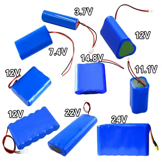 Customized Rechargeable Lithium-ion Batteries 18650 3.7V 7.4V 11.1V 12V 24V 36V 48V Lithium Ion Battery