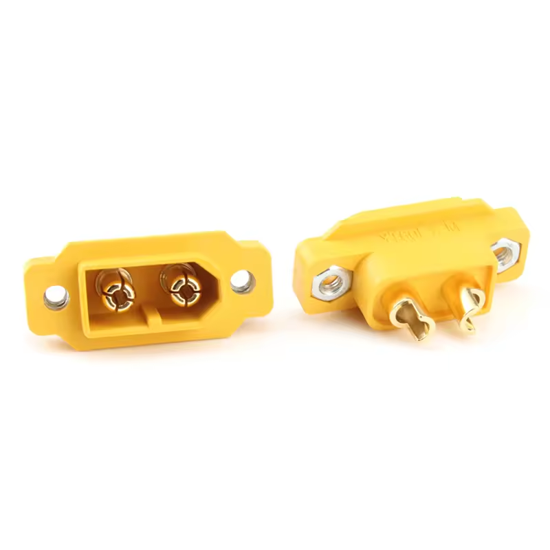 Lithium battery charge  XT60E1-M Models Multicopter Yellow Mountable Male Connector For RC Fixed Board DIY Spare Part XT60E1-M Plug