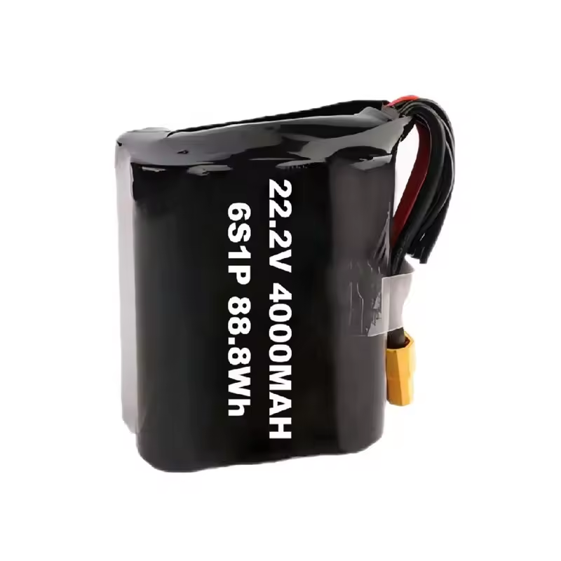 UAV Drone Battery Customized 22.2V 4Ah 4000mAh 6S1P 6S2P Lithium ion Drones RC Car