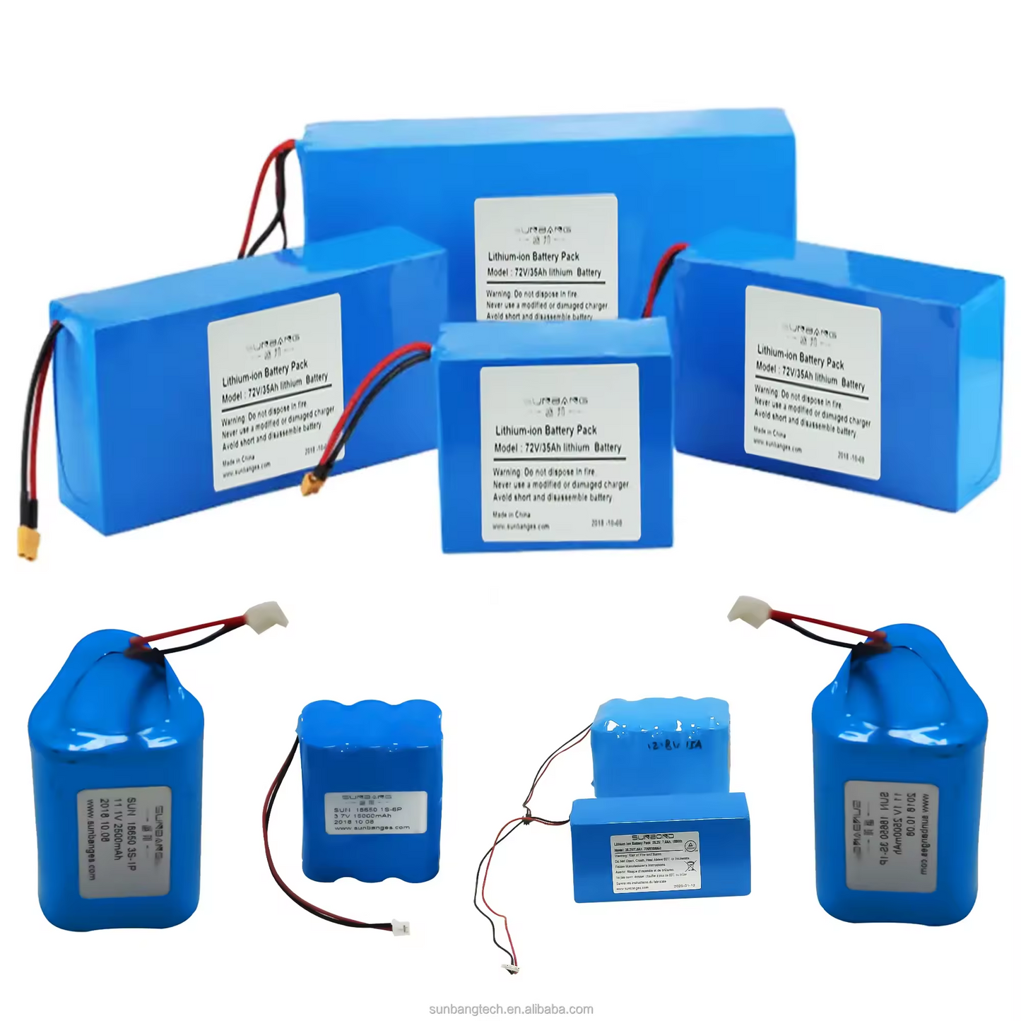 21700 18650 battery pack 36v 48v 60v 72v 10Ah 20Ah 25Ah 30Ah 40Ah 50Ah 60Ah Lithium Ion Battery for E-bike Escooter