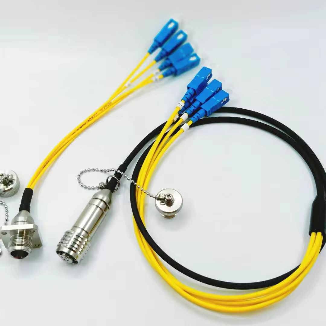 Outdoor Waterproof ODC fibre connector ODC 4CORES Plug AND Socket Cable Assemblies