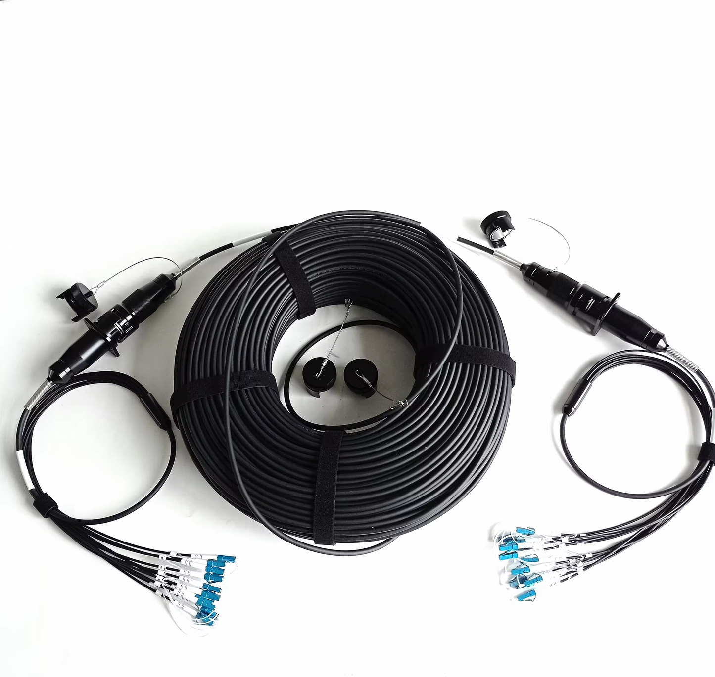 12S plug and Socket outdoor field waterproof IP67 fiber connector assemblies for harsh environment using