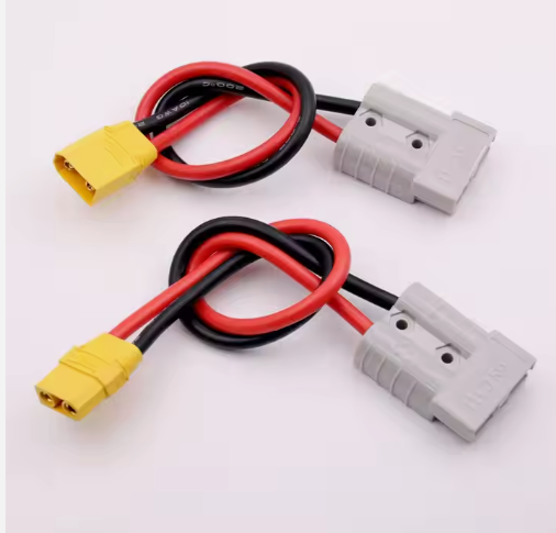 2 Pin High-current Multicolor 50A To Banana Plug 50A To PV Solar Plug 50A to O Ring ODM Wire Harness