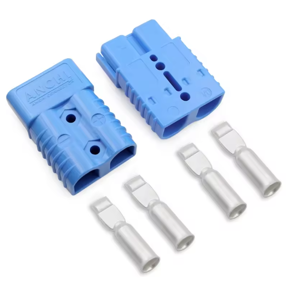 2 PCS 175Amp Battery Connector With Rubber Dust-proof Cover Electric Forklift Quick Connect Battery Plug Kit