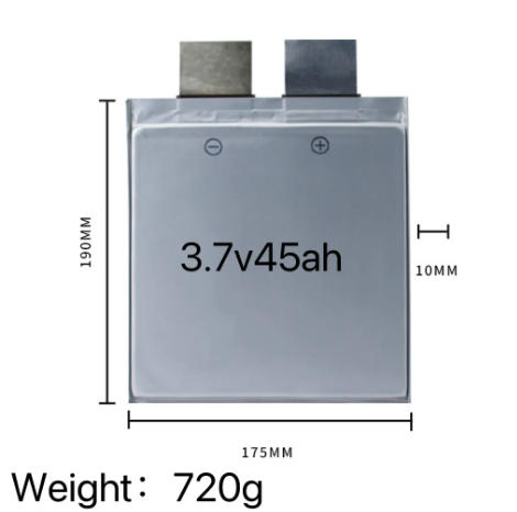 Rechargeable NMC Lipo Battery 3.7V Lithium Polymer Pouch Battery 43Ah 45Ah 50ah 55ah 73ah cells For E-bike E-scooter