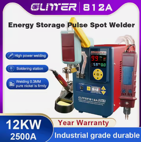 Small Welding GLITTER 812A Spot Welding Machine Energy Storage For 18650 Lithium ion Battery