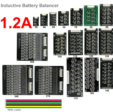 Balance bms 4s 8s 10s 13s 14s 15s 17s Li-ion Lipo 12v 24v 36v 48v For Electric Bike Scooter With Open Wire Protect