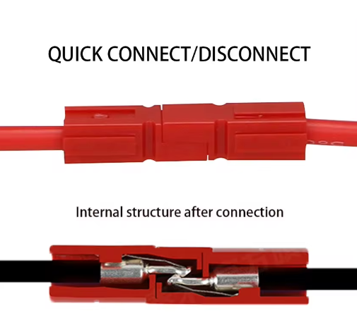 Single-pole 30A Battery Quick Connect Connector Communications Power UPS Plug Connector Solar Charging Device Connector