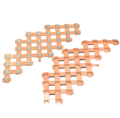 Lithium Pack Accessories Connector 18650 21700 Copper-nickel Composition busbar with Flat Nickel Sheet