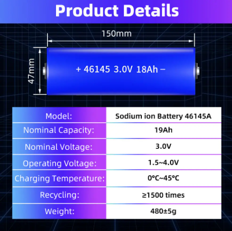 32140 10Ah 46150 18Ah SIB Sodium ion Cell Battery Na ion Akku Sodium-ion battery SIB