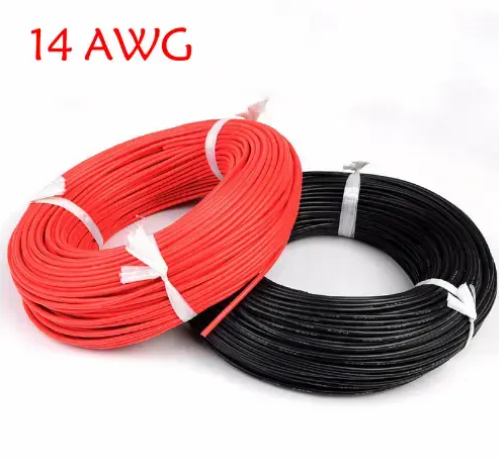 Awg#8 High Temperature Resistance Heating Silicone Rubber Soft Cable Flexible Electric Silicone Wire