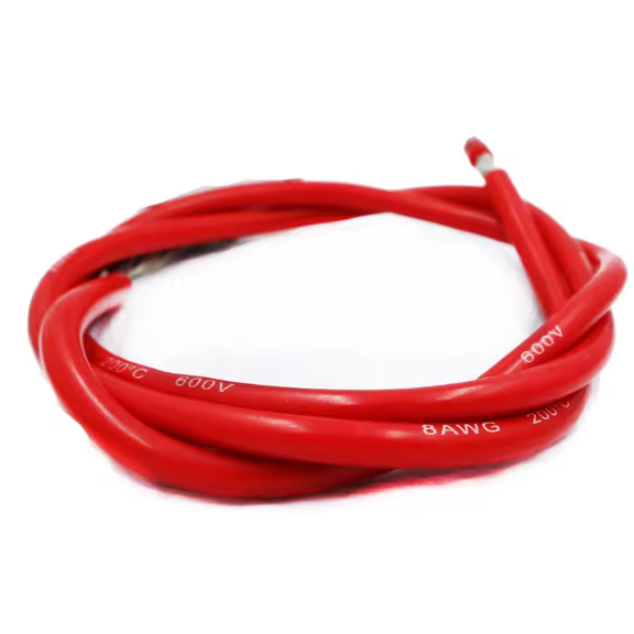 silicone coated red copper wire 22awg different sizes