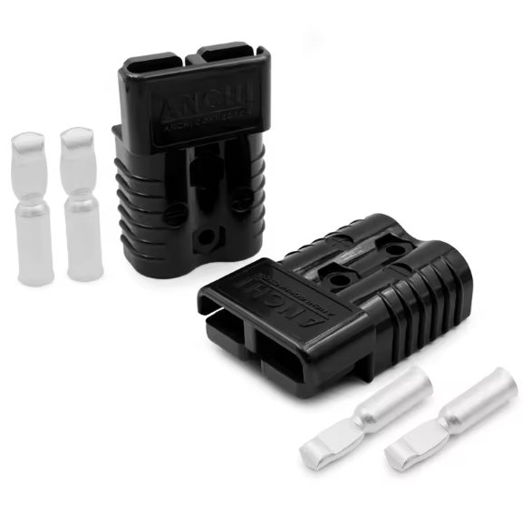 2 PCS 175Amp Battery Connector With Rubber Dust-proof Cover Electric Forklift Quick Connect Battery Plug Kit