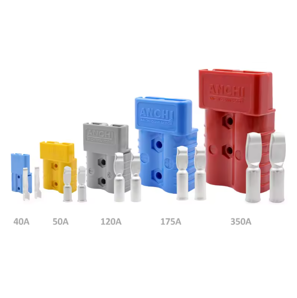 40A 50A 120A 175A 350A 600V Wire Battery Connector Forklift Charging Plug Battery Cable Quick Connect Disconnect Plug