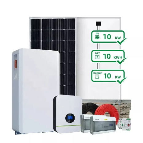 Complete Solar Energy System Kit 5Kw 10Kw 15Kw On Grid Off Grid Home Solar Power System