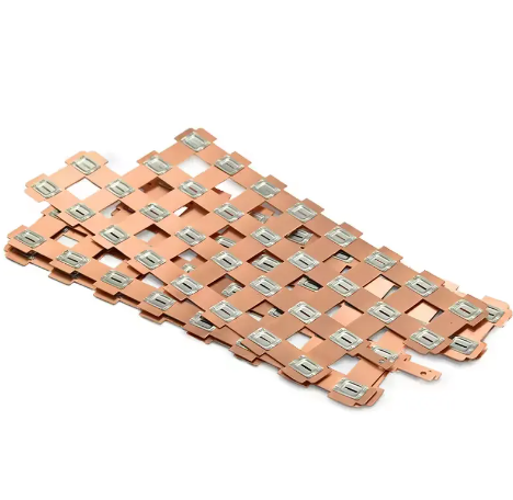 Lithium Pack Accessories Connector 18650 21700 Copper-nickel Composition busbar with Flat Nickel Sheet