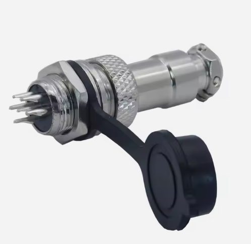 GX12 GX Series Aviation Circular Connector 2-Pin Male & Female Nut-Type Panel Socket with Wire Plug