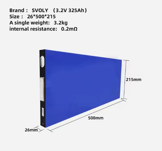 LFP 325Ah 330AH Deep cycle LiFePO4 blade battery Prismatic Lithium Battery 3.2V 325Ah rechargeable solar battery