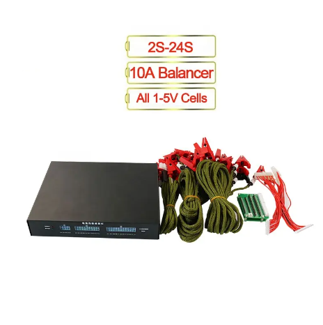 Lithium ion Battery Balancer 10A Current Adjustment 2-24S Smart Active Balancer with Blue tooth