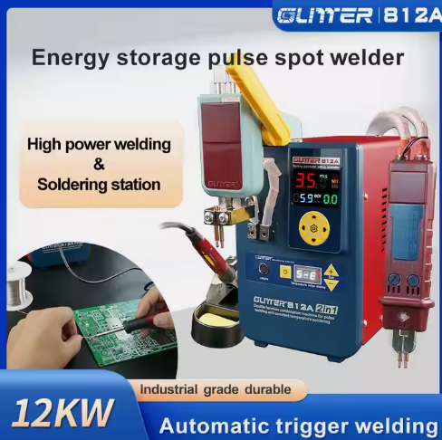 Small Welding GLITTER 812A Spot Welding Machine Energy Storage For 18650 Lithium ion Battery