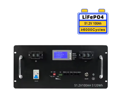 48V 51.2V 100Ah Lithium iron Phosphate Lifepo4 Battery for Home Solar Use