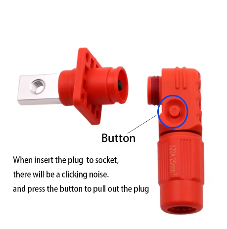 Energy Storage Connector waterproof High Current Power HV Battery Terminal Pin Plug Cable Quick with Electric WirePopular