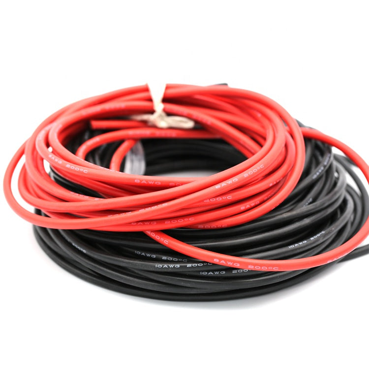RC Soft High Temperature Silicone Wire 6AWG 8 10 12 14 16 18 20 22AWG Cable Red Black color For Lipo Battery ESC Servo